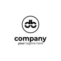 símbolo db logotipo em branco fundo, pode estar usava para arte empresas, Esportes, etc vetor