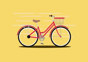 Ilustração vetorial de bicicleta