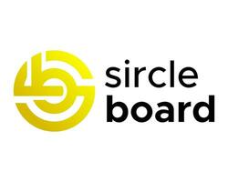 sb carta monograma círculo forma logotipo Projeto. vetor