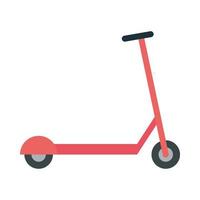 desenho de vetor de scooter vermelho isolado