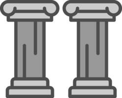 design de ícone de vetor de coluna