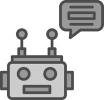 design de ícone de vetor de chatbot