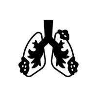 respiratório fracasso ícone dentro vetor. ilustração vetor
