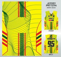 padronizar vetor Esportes camisa fundo imagem.fluttering amarelo listras padronizar projeto, ilustração, têxtil fundo para Esportes camiseta, futebol jérsei camisa