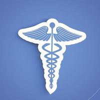 design do ícone do logotipo do médico vetor