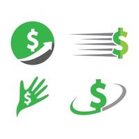 imagens do logotipo do dinheiro do dólar vetor