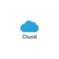 modelo de design de vetor de logotipo de nuvem