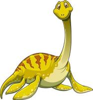 um personagem de desenho animado de dinossauro pliossauro vetor