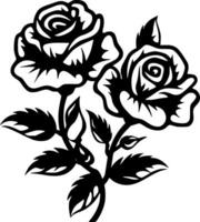 rosas - minimalista e plano logotipo - vetor ilustração