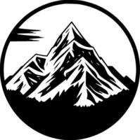 montanha - minimalista e plano logotipo - vetor ilustração