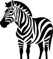 zebra - minimalista e plano logotipo - vetor ilustração