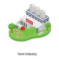 construção de indústria agrícola vetor