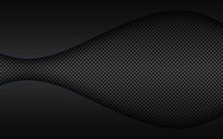 fundo abstrato preto e azul do vetor da onda com textura de fibra de carbono. textura geométrica abstrata do metal. ilustração vetorial simples