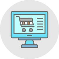 conectados fazer compras vetor ícone Projeto