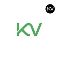 carta kv monograma logotipo Projeto vetor