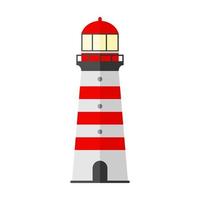 torres de farol de holofote para navegação marinha de ícone de navios. ilustração vetorial vetor