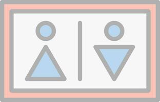 banheiro placa vetor ícone Projeto