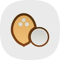 design de ícone de vetor de coco