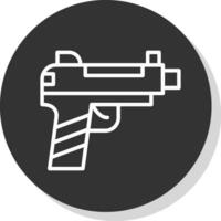 design de ícone de vetor de arma