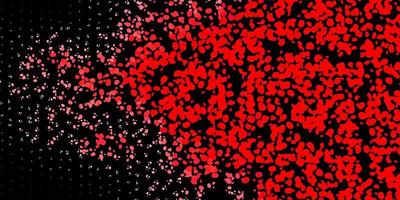 textura vector vermelho escuro com formas de memphis.