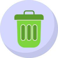 design de ícone de vetor de lata de lixo