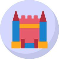 inflável castelo vetor ícone Projeto