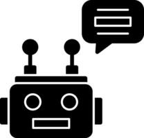 design de ícone de vetor de chatbot