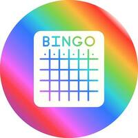 ícone de vetor de bingo