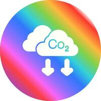 ícone de vetor de co2