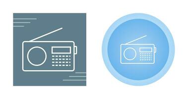 ícone de vetor de conjunto de rádio