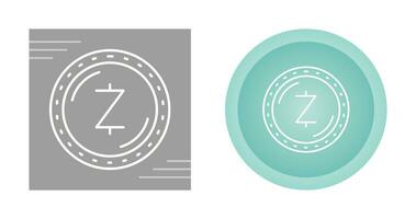 ícone de vetor de moeda zcash
