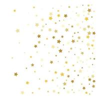 celebração de confete com estrelas douradas vetor