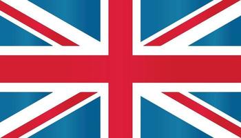 europa inglês britânico bandeira da grã-bretanha símbolo vetor plano com cor gradiente