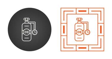 ícone de vetor de tanque de oxigênio