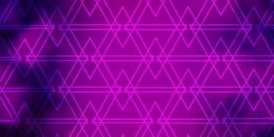 modelo de vetor roxo escuro com linhas, triângulos. projeto gradiente abstrato com triângulos coloridos. padrão para sites.