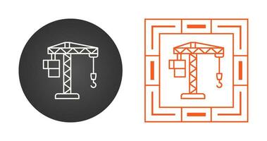 ícone de vetor de levantamento de guindaste