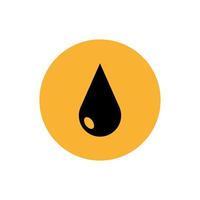 ícone isolado de queda do preço do petróleo vetor