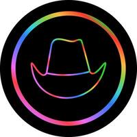 ícone de vetor de chapéu de cowboy