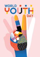 Design de vetor do dia mundial da juventude