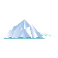 desenho de vetor iceberg isolado