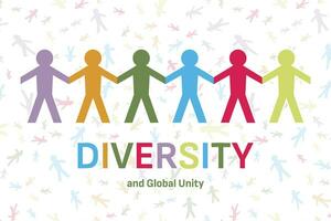 conceito do diverso cultura e multiétnico multirracial pessoas. diverso sociedade e etnia segurando mãos e trabalhando junto. diversidade, capital próprio e inclusão conceito. vetor