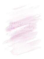 aguarela mão pintado abstrato com Rosa escova Projeto vetor