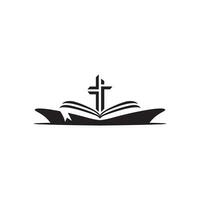 moderno e legal navio Igreja logotipo Projeto para companhia vetor