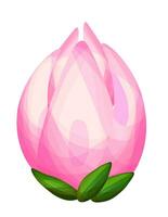 magnólia flor dentro Rosa cor vetor