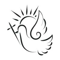 cristão símbolo Projeto para impressão ou usar Como poster, cartão, folheto, adesivo, tatuagem ou t camisa vetor
