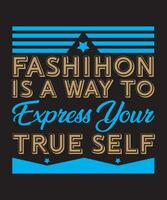 moda é uma caminho para expressar seu verdade auto vetor