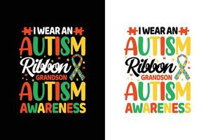 autismo tipografia t camisa projeto, autismo t camisa, autismo t camisas, autismo gráfico t camisa, autismo t camisa Projeto pacote, vetor