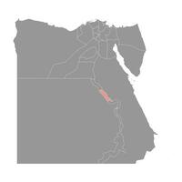 sohag governadoria mapa, administrativo divisão do Egito. vetor ilustração.