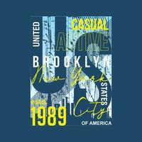 Brooklyn urbano rua, gráfico projeto, tipografia vetor ilustração, moderno estilo, para impressão t camisa