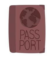 ícone do passaporte sobrancelha vetor